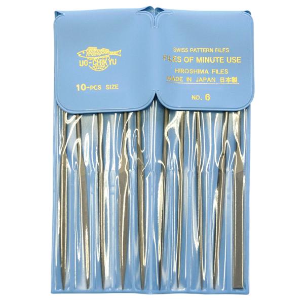 10-PCS precision needle file #6 UO-CHIKYU