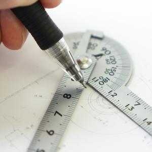 TWO ARMS PROTRACTOR MINI