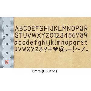 ALPHABET LETTER STAMPS RESIN SHEET KIT 6 mm