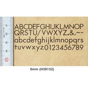 ALPHABET LETTER STAMPS RESIN SHEET KIT 6 mm